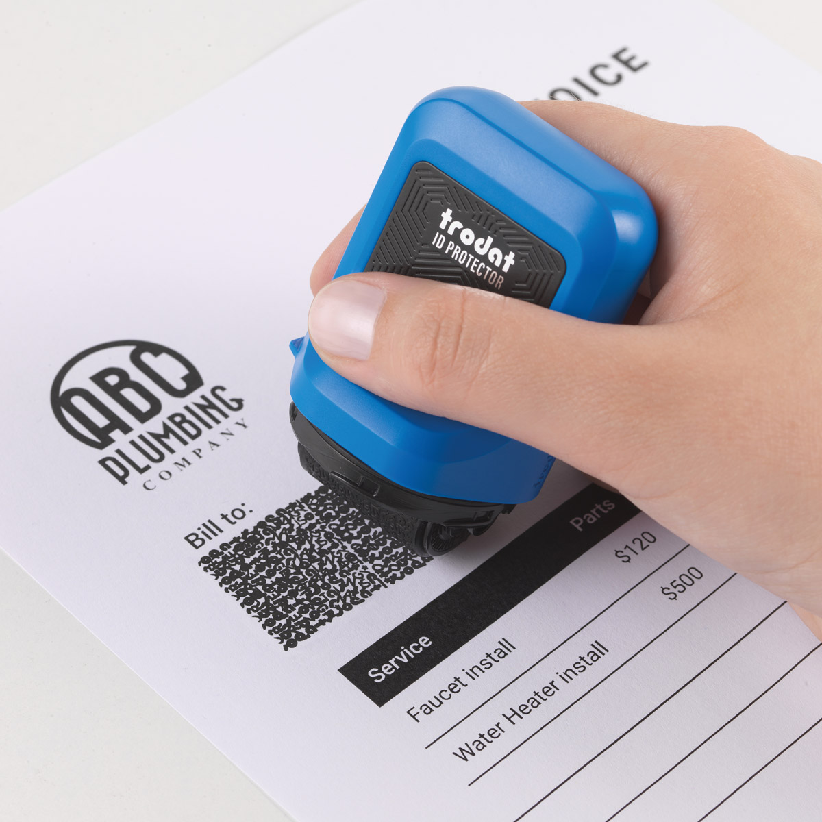 Trodat Identity Theft Protection Roller Stamp
