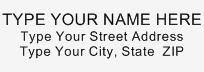 Address Stamp 1 - Self Inking ADDRESS_STAMP1_SI