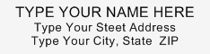 Address Stamp 1 - XStamper ADDRESS_STAMP1_X
