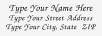 Address Stamp 2 - Self Inking ADDRESS_STAMP2_SI
