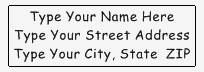 Address Stamp 3 - Self Inking ADDRESS_STAMP3_SI