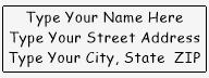 Address Stamp 3 - Wood ADDRESS_STAMP3_WH
