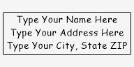 Address Stamp 3 - XStamper ADDRESS_STAMP3_X