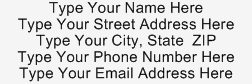 Address Stamp 4 - Self Inking ADDRESS_STAMP4_SI