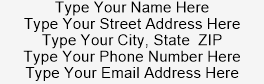 Address Stamp 4 - XStamper ADDRESS_STAMP4_X