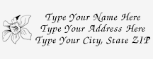 Address Stamp 6 - 2000 Plus Green ADDRESS_STAMP6_GL