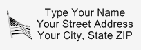 Address Stamp 7 - Self Inking ADDRESS_STAMP7_SI