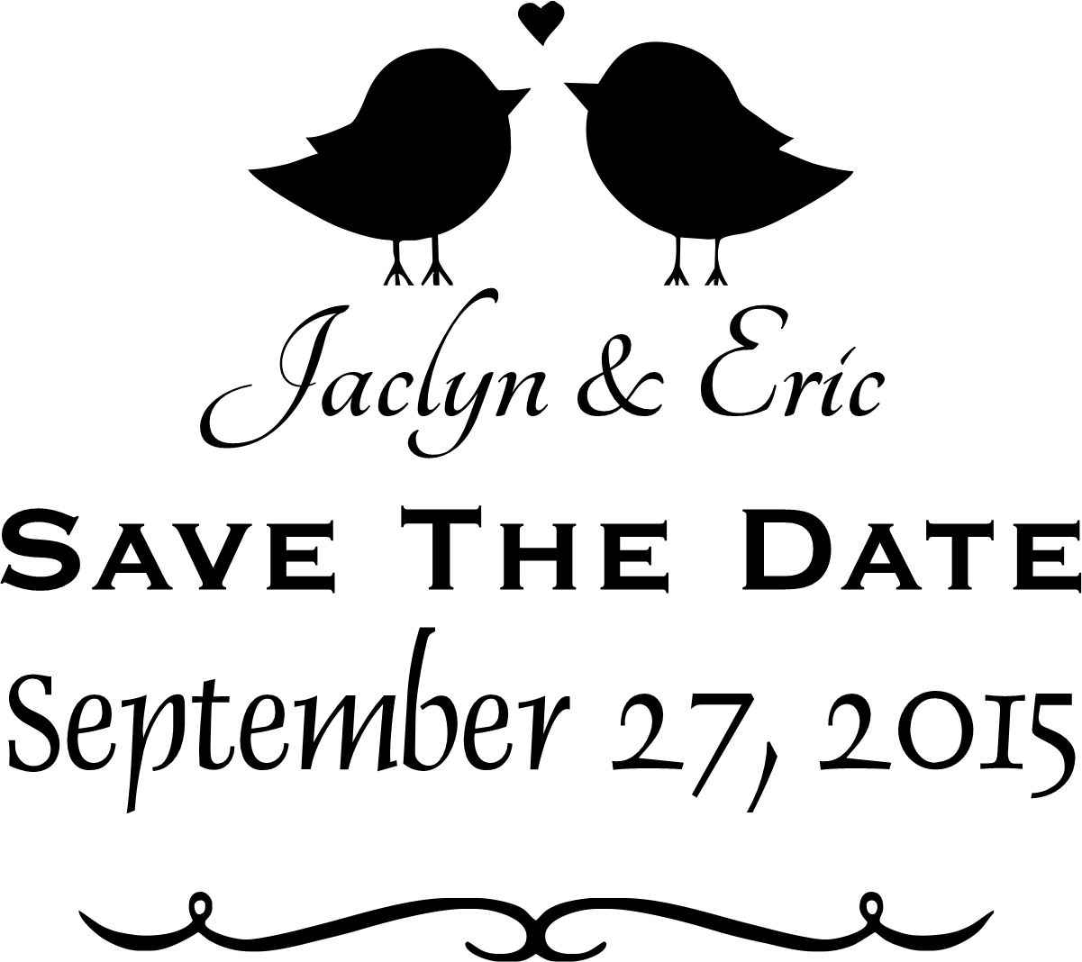 save the date stamp small - 12a