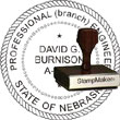 Engineer Seal - Wood Stamp - Nebraska ENGINEER_STAMP_WOOD_NEBRASKA