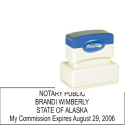 Notary Stamp - ML185 Pre-Inked Stamp - Alaska NOTARY_STAMP_ALASKA