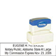 Notary Stamp - ML185 Pre-Inked Stamp - Alabama NOTARY_STAMP_ALABAMA