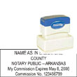 Notary Stamp - ML185 Pre-Ink Stamp - Arkansas NOTARY_STAMP_ARKANSAS