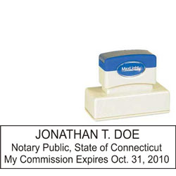 Notary Stamp - ML185 Pre-Inked Stamp - Connecticut NOTARY_STAMP_CONNECTICUT