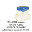 Notary Stamp - ML185 Pre-Ink Stamp - Delaware NOTARY_STAMP_DELAWARE