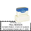Notary Stamp - ML185 Pre-Inked Stamp - Illinois NOTARY_STAMP_ILLINOIS