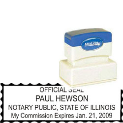 Notary Stamp - ML185 Pre-Inked Stamp - Illinois NOTARY_STAMP_ILLINOIS