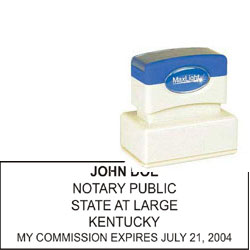 Notary Stamp - ML185 Pre-Inked Stamp - Kentucky NOTARY_STAMP_KENTUCKY