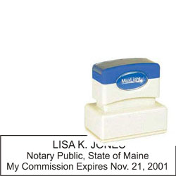 Notary Stamp - ML185 Pre-Inked Stamp - Maine NOTARY_STAMP_MAINE