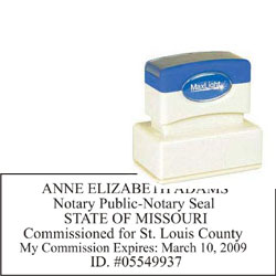 Notary Stamp - ML165 Pre-Inked Stamp - Missouri_Large NOTARY_STAMP_MISSOURI_2