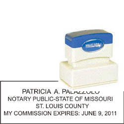 Notary Stamp - ML185 Pre-Inked Stamp - Missouri NOTARY_STAMP_MISSOURI