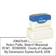Notary Stamp - ML185 Pre-Ink Stamp - Mississippi NOTARY_STAMP_MISSISSIPPI
