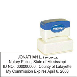 Notary Stamp - ML185 Pre-Inked Stamp - Mississippi NOTARY_STAMP_MISSISSIPPI