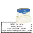Notary Stamp - ML185 Pre-Ink Stamp - North Dakota NOTARY_STAMP_NORTH_DAKOTA