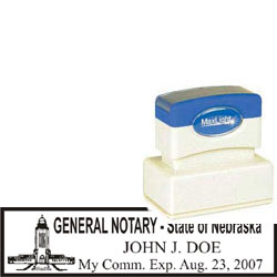 Notary Stamp - ML185 Pre-Inked Stamp - Nebraska NOTARY_STAMP_NEBRASKA_2