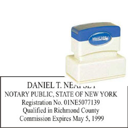 Notary Stamp - ML185 Pre-Inked Stamp - New York NOTARY_STAMP_NEW_YORK