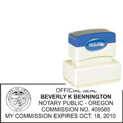Notary Stamp - ML185 Pre-Inked Stamp - Oregon NOTARY_STAMP_OREGON