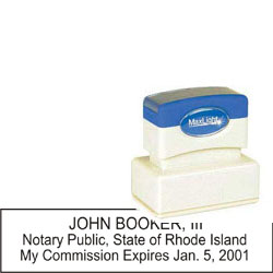 Notary Stamp - ML185 Pre-Inked Stamp - Rhode_Island NOTARY_STAMP_RHODE_ISLAND