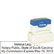 Notary Stamp - ML185 Pre-Inked Stamp - South Carolina NOTARY_STAMP_SOUTH_CAROLINA