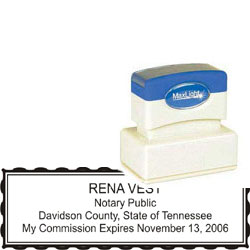Notary Stamp - ML185 Pre-Inked Stamp - Tennessee NOTARY_STAMP_TENNESSEE