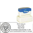 Notary Stamp - ML185 Pre-Inked Stamp - Utah NOTARY_STAMP_UTAH