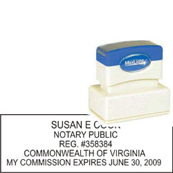 Notary Stamp - ML185 Pre-Inked Stamp - Virginia NOTARY_STAMP_VIRGINIA