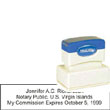 Notary Stamp - ML165 Pre-Ink Stamp - Virgin Islands NOTARY_STAMP_VI