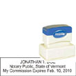 Notary Stamp - ML185 Pre-Ink Stamp - Vermont NOTARY_STAMP_VERMONT