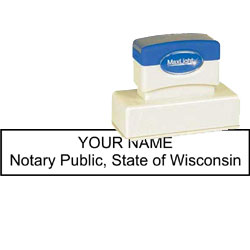 Notary Stamp - ML185 Pre-Inked Stamp - Wisconsin NOTARY_STAMP_WISCONSIN