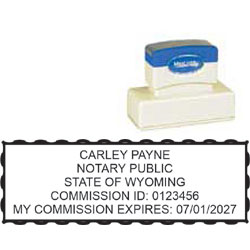 Notary Stamp - ML185 Pre-Inked Stamp - Wyoming NOTARY_STAMP_WYOMING