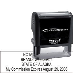 Notary Stamp - Trodat 4915 - Arkansas NOTARY_SELF_INKING_STAMP_AK