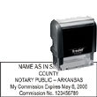 Notary Stamp - Trodat 4913 - Arkansas NOTARY_SELF_INKING_STAMP_AR