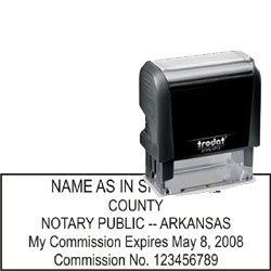Notary Stamp - Trodat 4913 - Arkansas NOTARY_SELF_INKING_STAMP_AR
