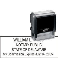 Notary Stamp - Trodat 4913 - Delaware NOTARY_SELF_INKING_STAMP_DE
