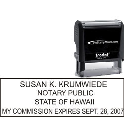 Notary Stamp - Trodat 4915 - Hawaii NOTARY_SELF_INKING_STAMP_HI