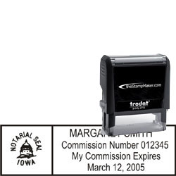 Notary Stamp - Trodat 4915 - Iowa NOTARY_SELF_INKING_STAMP_IA