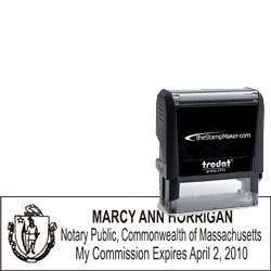 Notary Stamp - Trodat 4915 - Massachusettes NOTARY_SELF_INKING_STAMP_MA