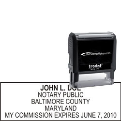 Notary Stamp - Trodat 4915 - Maryland NOTARY_SELF_INKING_STAMP_MD