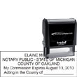 Notary Stamp - Trodat 4915 - Michigan NOTARY_SELF_INKING_STAMP_MI