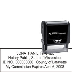 Notary Stamp - Trodat 4915 - Mississippi NOTARY_SELF_INKING_STAMP_MS
