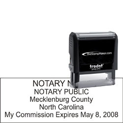 Notary Stamp - Trodat 4915 - North Carolina NOTARY_SELF_INKING_STAMP_NC